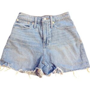 Madewell - Curvy High-Rise Denim Shorts - Size 25 - Canterdale Wash